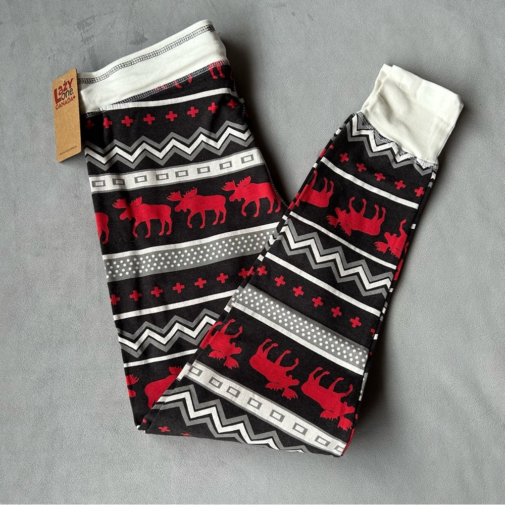 Lazy One ~ Cabin Moose PJ Legging ~ Women’s Size M ~ Brand New!